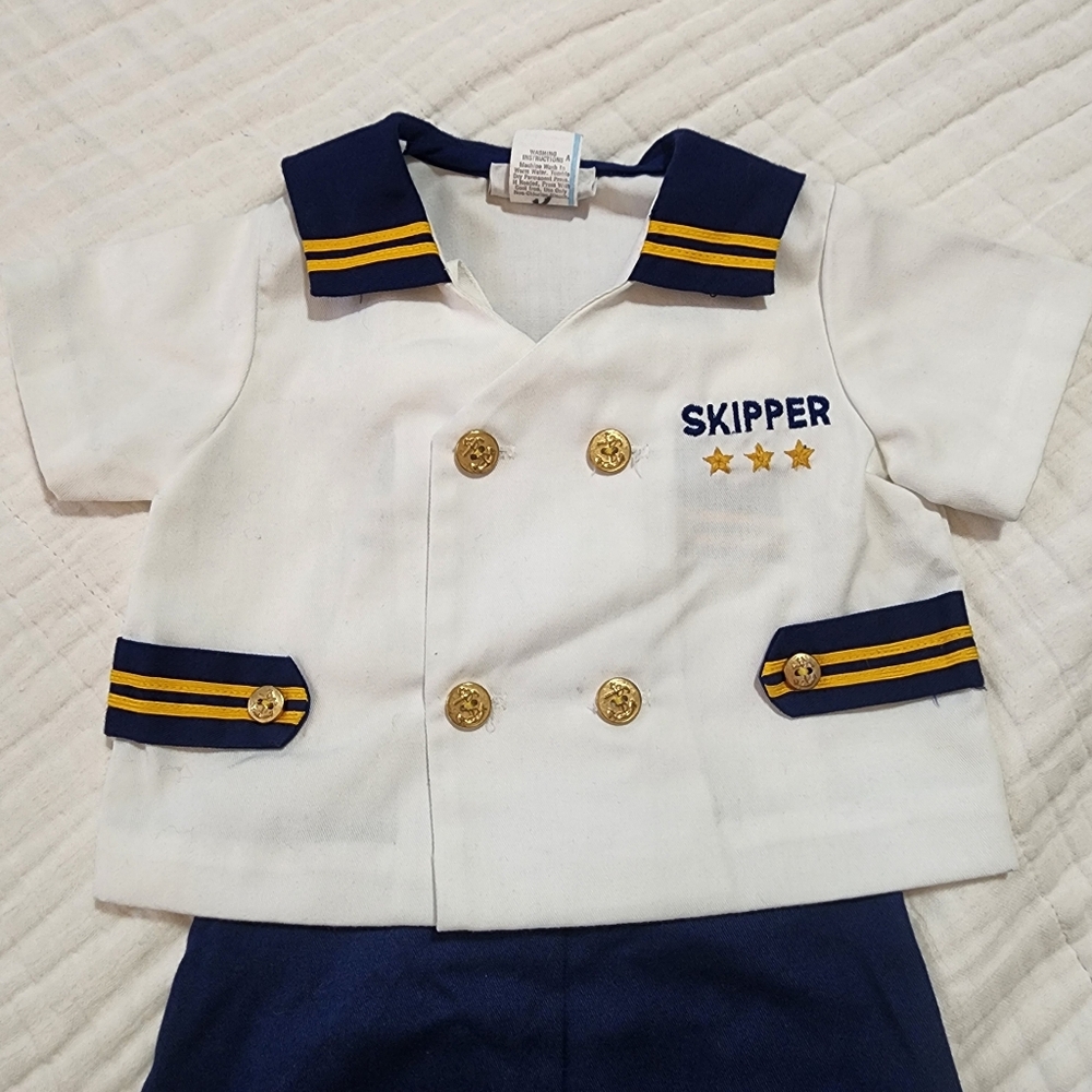 Petit Jouet Vintage Skipper Sailor Outfit Size 18 Months